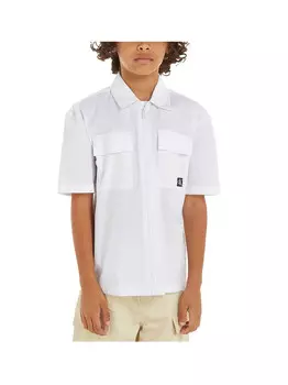 Белая детская рубашка Calvin Klein