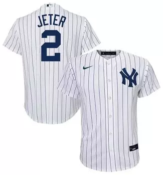 Белая домашняя крутая базовая майка Nike Youth New York Yankees Derek Jeter #2