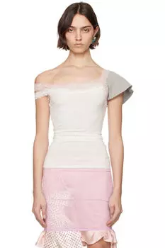 Белая двойная майка ALL-IN