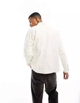 Белая джинсовая рабочая рубашка DTT Don't Think Twice