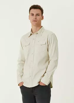 Белая джинсовая рубашка в стиле вестерн Polo Ralph Lauren