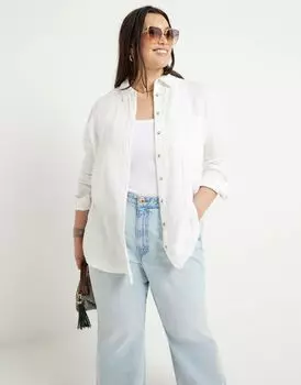 Белая фактурная рубашка River Island