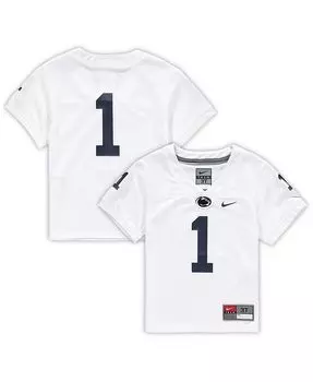 Белая футбольная майка для мальчиков номер 1 Penn State Nittany Lions Untouchable Nike, белый