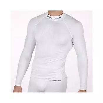 Белая футбольная термотолстовка с длинными рукавами для взрослых HO SOCCER, цвет blanco