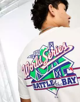 Белая футболка 47 Brand Oakland Athletics с принтом на груди и спине