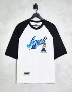 Белая футболка Aape By A Bathing Ape alfa