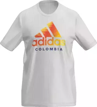 Белая футболка Adidas Adult Colombia 2024 DNA