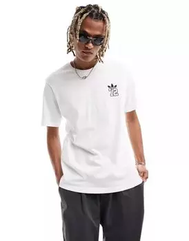 Белая футболка adidas Originals '72