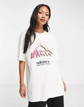 Белая футболка adidas Originals Adventure