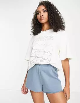 Белая футболка adidas Originals Adventure Mountain