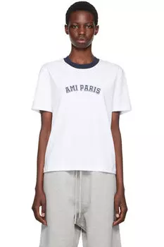Белая футболка «Ami Paris»