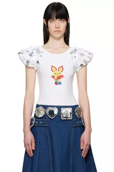 Белая футболка Анжелика Chopova Lowena