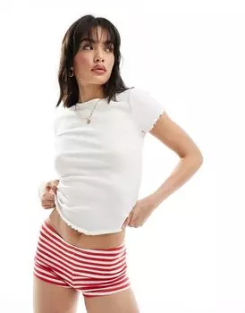 Белая футболка Babylock New Look