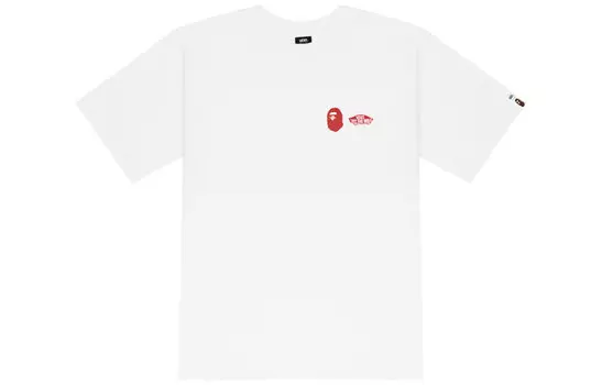 Белая футболка BAPE x Vans Sk8 Hi, Белый