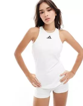 Белая футболка без рукавов adidas Tennis adidas