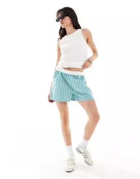 Белая футболка без рукавов с воротником-гонщиком и ребристой веревочной отделкой Vila