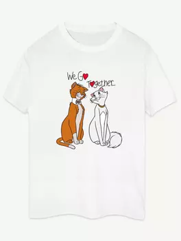 Белая футболка бойфренда NW2 Aristocats We Go Together George., белый