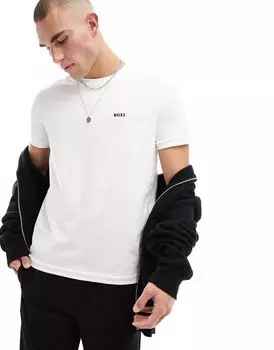 Белая футболка BOSS Green Tee