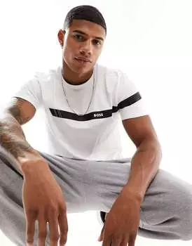 Белая футболка BOSS Tee 2