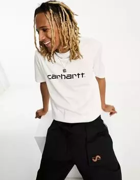 Белая футболка Carhartt WIP Script