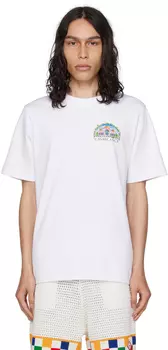 Белая футболка Casablanca Vue De Damas