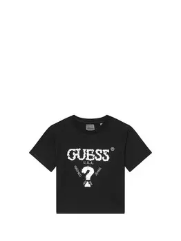 Белая футболка для девочек Guess