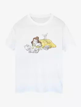 Белая футболка для взрослых NW2 Beauty & The Beast Belle George., белый