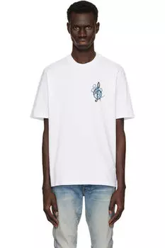 Белая футболка джаз-бэнда «Amiri»