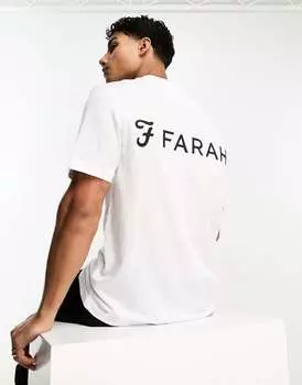 Белая футболка Farah Trafford