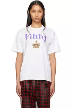 Белая футболка «Filthy» UNDERCOVER