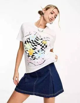 Белая футболка Fire & Glory life is Good