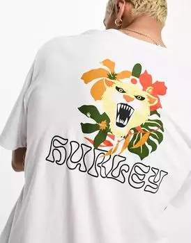 Белая футболка Hurley Tiger