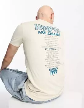 Белая футболка Hurley Tour