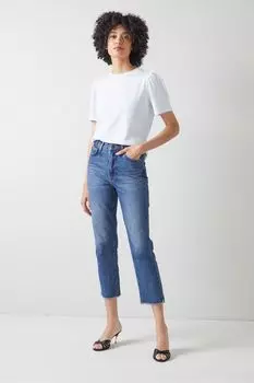 Белая футболка Issy из натурального хлопка LK Bennett, белый