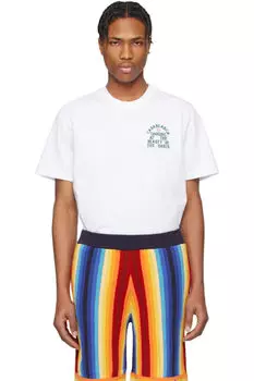 Белая футболка «Красота мира» Casablanca