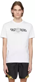 Белая футболка \La Greca\"" Versace