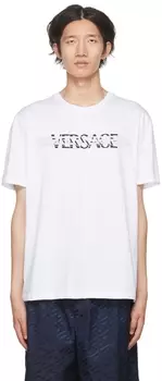 Белая футболка La Greca Versace