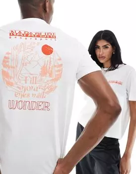 Белая футболка Napapijri Nuhi