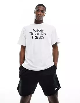 Белая футболка Nike Dri-Fit Track Club