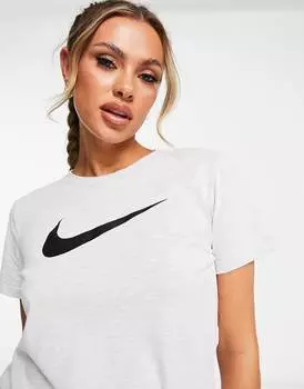 Белая футболка Nike Training Dri-FIT Swoosh