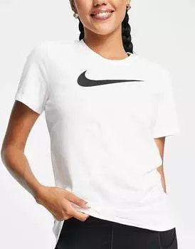 Белая футболка Nike Training Swoosh Dri-FIT