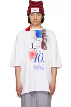 Белая футболка оверсайз «10» Year Charles Jeffrey LOVERBOY