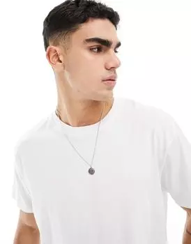 Белая футболка оверсайз Brave Soul