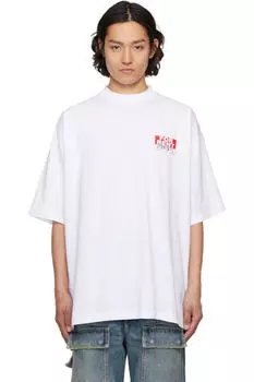Белая футболка оверсайз «For Rent» VETEMENTS