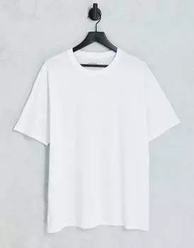 Белая футболка оверсайз New Look