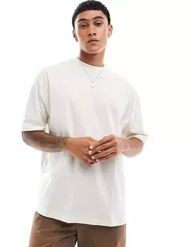 Белая футболка оверсайз с принтом ангела на спине ASOS Design