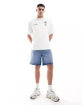 Белая футболка оверсайз Selected Homme "South Beach"