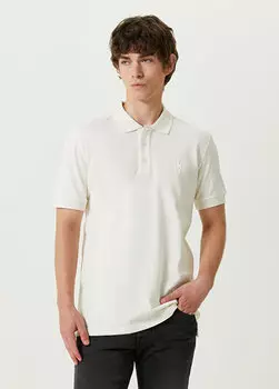 Белая футболка-поло Bernotti 79