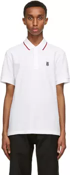 Белая футболка-поло Walton Burberry