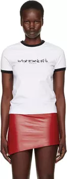 Белая футболка Ringer Givenchy